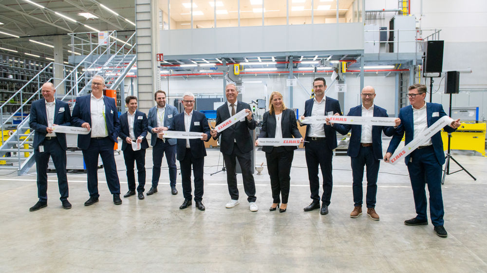 Après un an de travaux, l'usine de Claas à Bad Saulgau est en ordre de marche pour honorer les livraisons prévues pour la prochaine campagne. Après un an de travaux, l'usine de Claas à Bad Saulgau est en ordre de marche pour honorer les livraisons prévues pour la prochaine campagne.